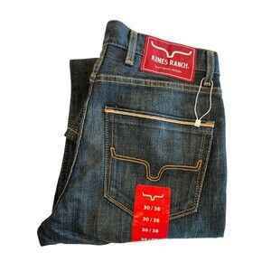 Kimes Ranch Jeans NEW Roger Men's SZ 30/38 Low Rise Slim Fit Bootcut Jeans